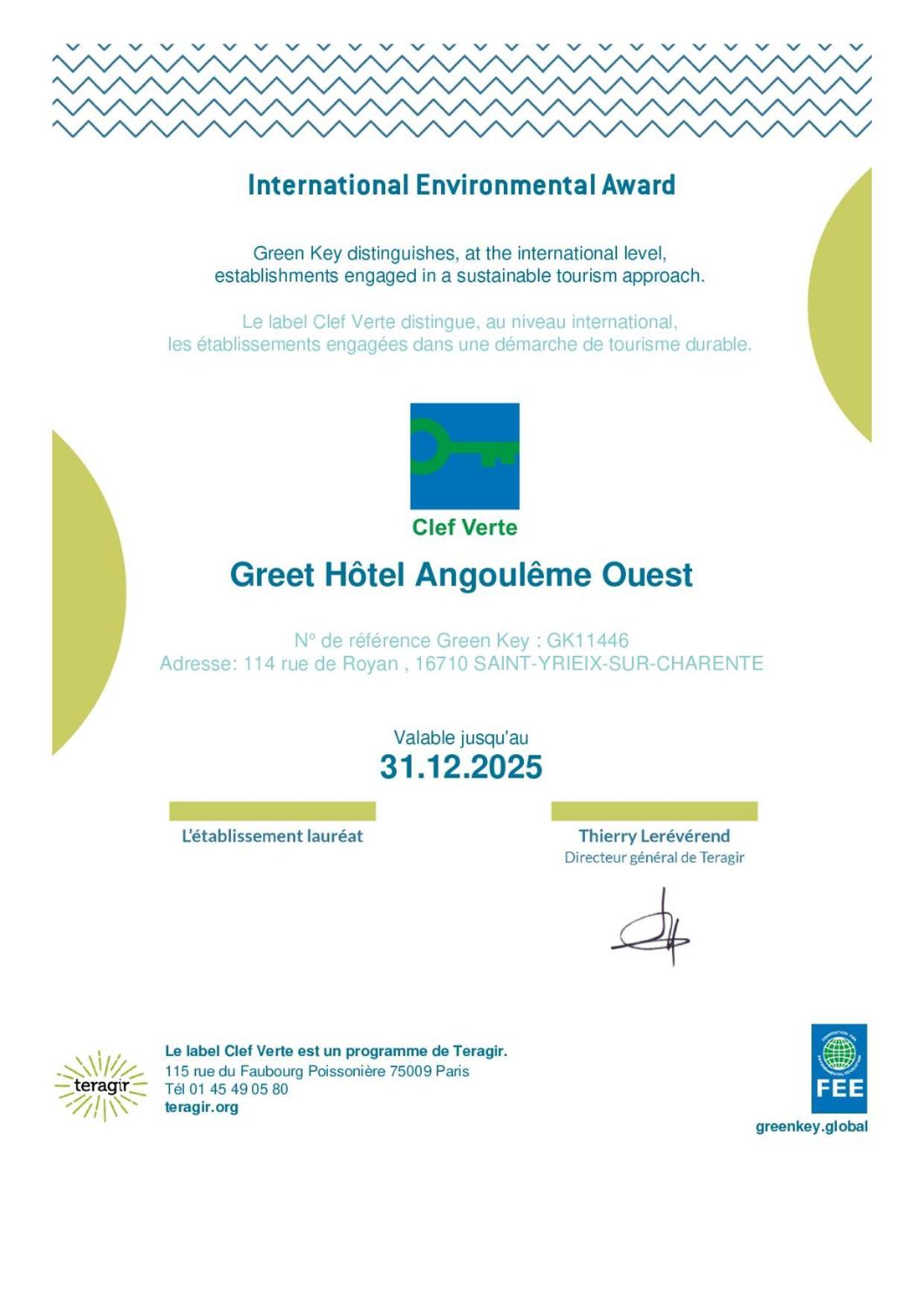 Greet Hotel Angouleme Saint-Yrieix-sur-Charente Екстер'єр фото